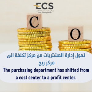 تحول إدارة المشتريات من مركز تكلفة الى مركز ربح
